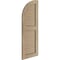 Ekena Millwork Sandblasted 2 Equal Louver w/Quarter Round Arch Top Faux Wood Shutters, 12W x 82H, 70 Low Side, PR SHULVQ12X82SDPR - alternate 2
